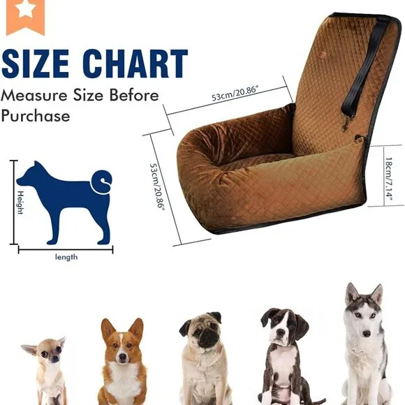 Dog Car Seat Pet Booster Seat - Picture 2 of 6